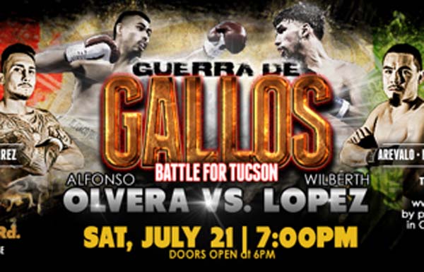Alfonso Olvera vs. Wilberth Lopez Headline “Guerra De Gallos”   Road Warriors Battle for Hometown Supremacy